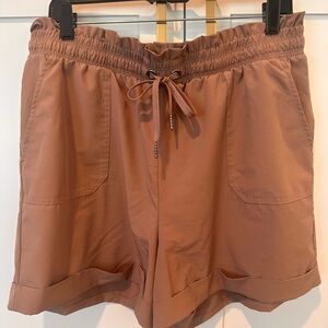 Danskin Women's Dusty Pink Drawstring Elastic waist Shorts